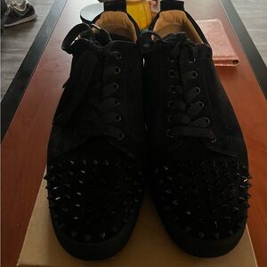 Christian Louboutin Black Studded Sneakers